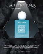 Al-Vahid Ember perfume bottle on a dark background